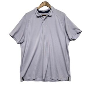 RHONE Mens Polo‎ Shirt Size XXL Lavender Short Sleeve Performance Golf Stretchy